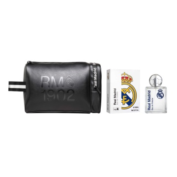Set cadou cu trusă de toaletă premium Real Madrid si apă de toaletă (EDT) 100 ml Air-Val [8197] - Img 4