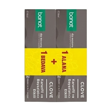 Set pasta de dinti Banat Clove 50 ml, 1+1, 2 bucati [0628] - Img 2