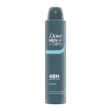 Spray Dove 48H Clean pentru barbati, 200 ml [2302]