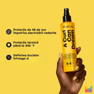 Spray leave in hidratant pentru par cret Matrix A Curl Can Dream, 250 ml [0228] - Img 2