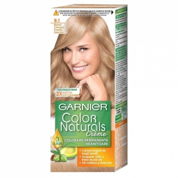 Vopsea de par Garnier Color Naturals 9,1 Blond F,Deschis Cenusiu