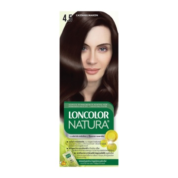 Vopsea de par Loncolor Natura 4,5 Castaniu Mahon - Img 2