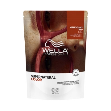 Vopsea de par permanenta cu taninuri Wella Supernatural, nuanta 5/54, 120 g