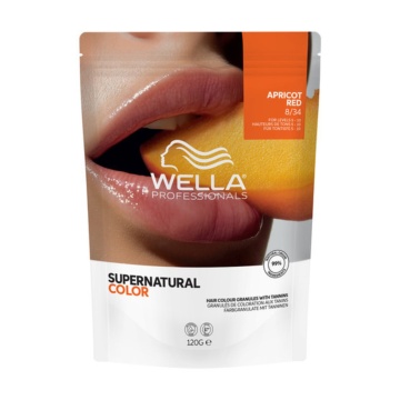 Vopsea de par permanenta cu taninuri Wella Supernatural, nuanta 8/34, 120 g