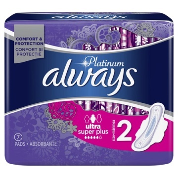 Absorbante Platinum Super, Marimea 2, 7 bucati, Always [4950]