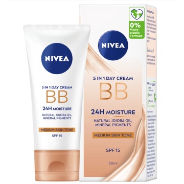 Cremă BB Cream cu minerale nuanța medium SPF15, 50 ml, Nivea 7481