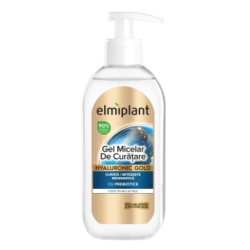 Elmiplant Gel Micelar Curatare Hyaluronic Gold, 200 ml [1625]