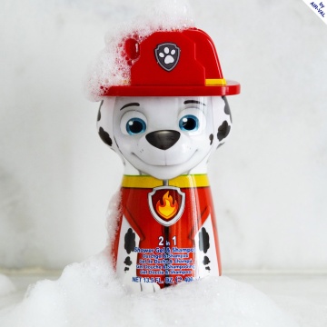 Gel de dus si sampon 2 in 1 Air-Val Paw Patrol Marshall 2D Figurina pentru copii, 400 ml [8953] - Img 4