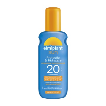 Loțiune spray protecție solară Elmiplant Sun SPF20, protecție medie, 200 ml [8757/7679]