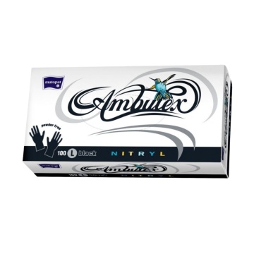 Manusi Nitril Black Nepudrate (L) Ambulex, x100 [5483]