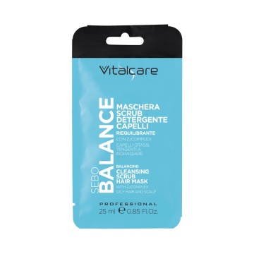 Masca, exfoliant si curatare par 3in1 Vitalcare Sebo Balance la plic, 25 ml [5878] - Img 6