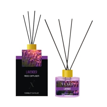 Parfum pentru camera cu betisoare Vexes Reed Diffuser Lavender, 100 ml [7218]
