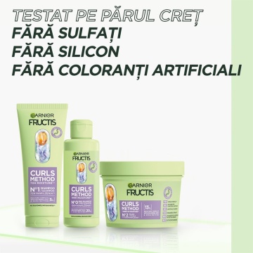 Sampon rehidratant pentru parul ondulat Garnier Fructis Method Curls, 200 ml [1777] - Img 8