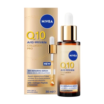 Ser anti-rid reparator 3in1 Nivea Q10 Collagen Expert, 30 ml [8914]