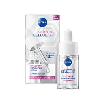 Ser pentru fata cu Acid Hyaluronic Cellular Expert Filler, 15 ml, Nivea 8540