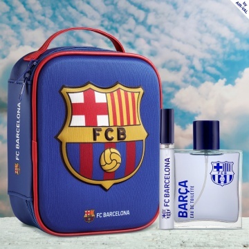 Set cadou Air-Val Fc Barcelona cu apa de toaleta 100 ml, Parfum 10ml, Borseta 3D [6163] - Img 2