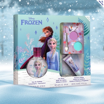 Set cadou Air-Val Frozen cu apa de toaleta 30 ml, luciu de buze si fard de ochi pentru copii [4267] - Img 2