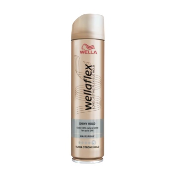 Spumă păr Wellaflex Shiny Hold nr,5, fixare foarte puternică și efect strălucitor, 250 ml [0126]