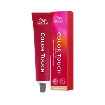 Vopsea de par demipermanenta Wella Professionals Color Touch, Pure Naturals, Lightest Blonde Natural Mahogany 10/05, 60 ml