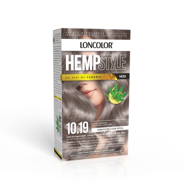 Vopsea de par Loncolor Hempstyle Nou 10,19 Blond Argintiu