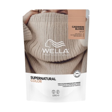 Vopsea de par permanenta cu taninuri Wella Supernatural, nuanta 8/07, 120 g