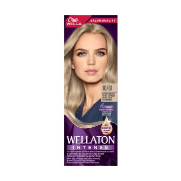 Vopsea de par Wellaton blond cenusiu ultra 10/81