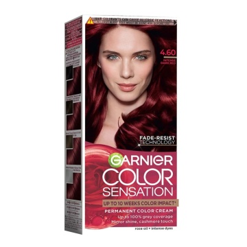 Vopsea permanenta de par cu amoniac Garnier Color Sensation 4,60 Rosu Inchis Intens