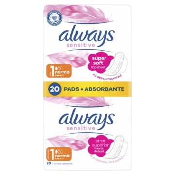 Absorbante Ultra Sensitive Normal, Marimea 1, 20 bucati, Always [1678/3932]