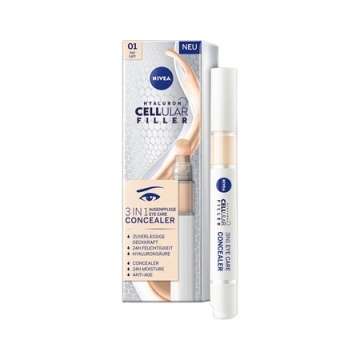 Corector hidratant pentru zona ochilor 3in1, nuanta deschisa 01 Light, 4 ml, NIVEA Cellular3578