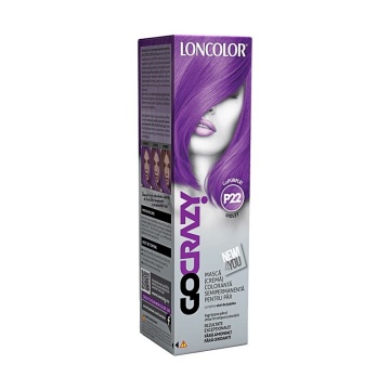 Crema de par coloranta semipermanenta fara amoniac Loncolor GoCrazy P22 Purple