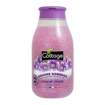Gel de dus scrub corp cu aroma de violete Cottage, 270 ml [9835]