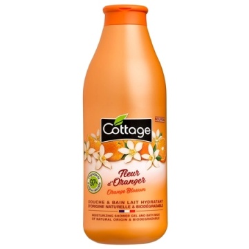Gel de dus si lapte de baie cu aroma de flori de portocal Cottage, 750 ml [9138]