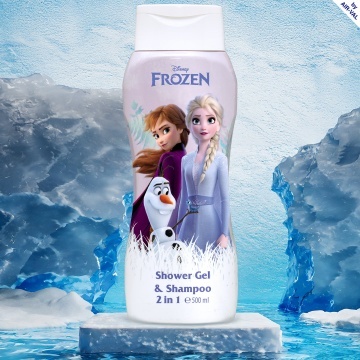 Gel de dus si sampon 2 in 1 Air-Val Frozen pentru copii, 500 ml [4434] - Img 2