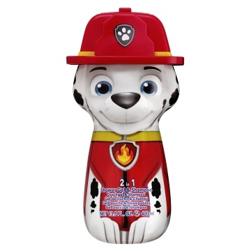 Gel de dus si sampon 2 in 1 Air-Val Paw Patrol Marshall 2D Figurina pentru copii, 400 ml [8953]