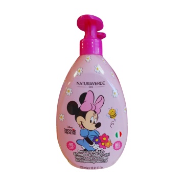 Gel de dus si sampon 2 in 1 pentru copii Natura Verde Minnie cu musetel, 500 ml [6907]