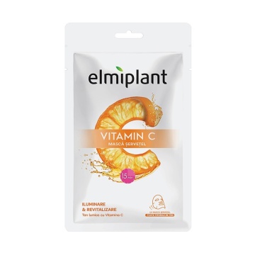 Masca pentru fata Elmiplant Servetel Vitamina C, 20 ml [9262]