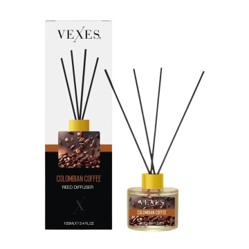 Parfum pentru camera cu betisoare Vexes Reed Diffuser Colombian Coffee, 100 ml [7157]