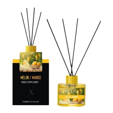Parfum pentru camera cu betisoare Vexes Reed Diffuser Melon Mango, 100 ml [7300]