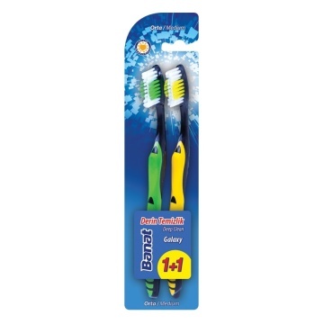 Periuta de dinti Banat Deep Clean Galaxy Medium (1 + 1) [3746]
