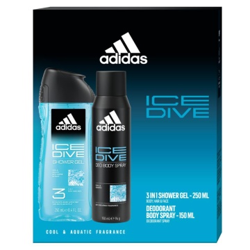 Set cadou Adidas Ice Dive cu gel de dus 250 ml si deodorant 150 ml XS25 [2720/6067]
