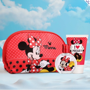 Set cadou Air-Val Minnie cu borseta pentru copii, gel de dus 100 ml si apa de toaleta 50 ml [9751] - Img 2