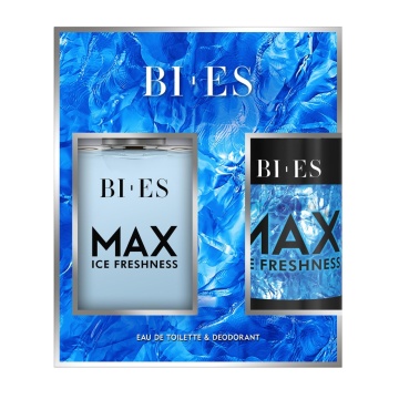 Set cadou Bi-Es Max Ice Freshness pentru barbati, apa de toaleta 100 ml si deodorant 150 ml [1444]