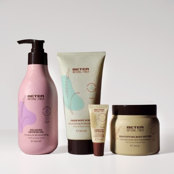 Set cadou cu gel de duș, gel exfoliant, unt de corp si balsam de buze Beter Body Care [0922] - Img 2