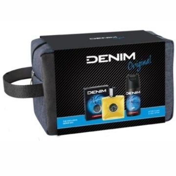 Set cadou Denim Black cu lotiune after shave, deodorant si borseta XS25 [7935]