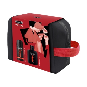 Set cadou STR8 Red Code cu apa de toaleta 100 ml, deodorant 150 ml si borseta XS24 [5192]