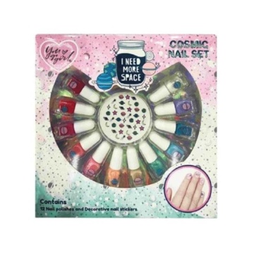 Set cadou You Go Girl cu 12 mini oje si stikere decorative unghii Vya044 [2091]