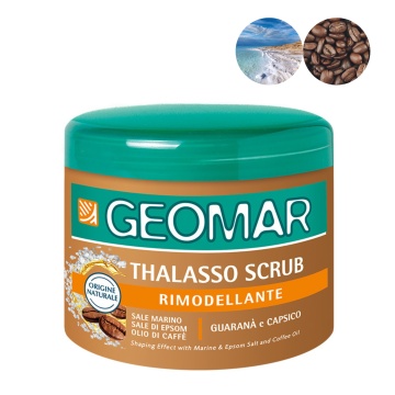 Tratament corporal scrub remodelant cu extract de cafea Geomar Thalasso, 600 g [2839] - Img 2