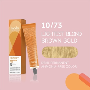 Vopsea de par demipermanenta fara amoniac Londa Professional, 10/73, 60 ml