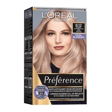 Vopsea de par L'Oreal Paris Preference 8,12 Alaska Blond Bej Deschis Cenusiu