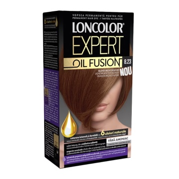 Vopsea de par Loncolor Expert Oil Fusion 8,23 Blond Irizat Deschis